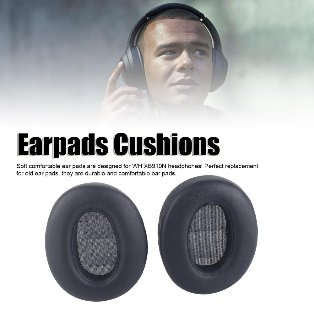 

2PCS Soft and Comfortable Replacement Ear Pads for Sony WH XB910N Headphones Replacement Parts синий