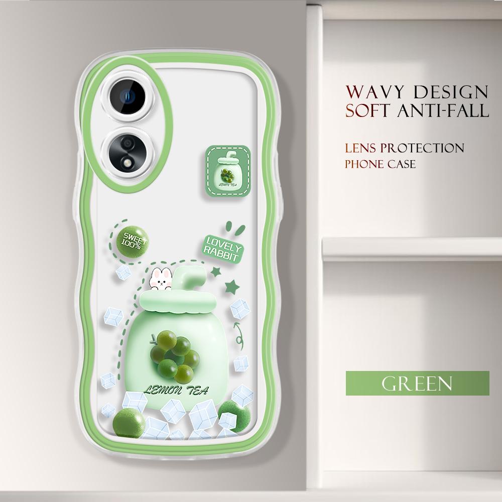 

Модний м який хвилястий чохол для телефону з мультяшним візерунком Захист камери Ударостійкий чохол для мобільного телефону для OPPO Realme OnePlus OPPO Reno8 Pro 5G