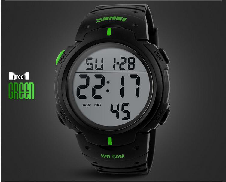 SKMEI 1068 Waterproof Sports Watch: Large Dial, Unisex, Multifunctional for Outdoor & Students