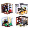 Ungiftiges Set Moc Bausteine Hausmöbel Badezimmer Küche City Friends Hausbau Lernspielzeug Geschenk