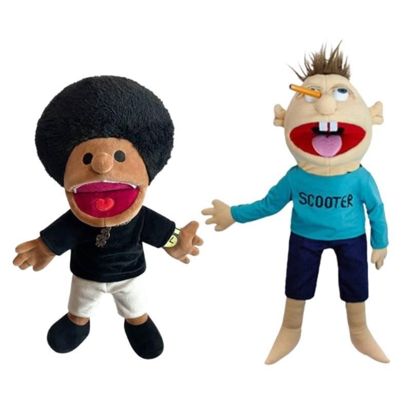 Hilarious Jeff Hand Puppet Toy With Movable Mouth And Control Rod For Fun