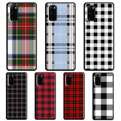 Kostkovaný Vzor Pruhy Kryt Pro Samsung Galaxy S21 S20 FE S22 Ultra Note 20 Note 10 S8 S9 S10 Plus Pouzdro Na Telefon