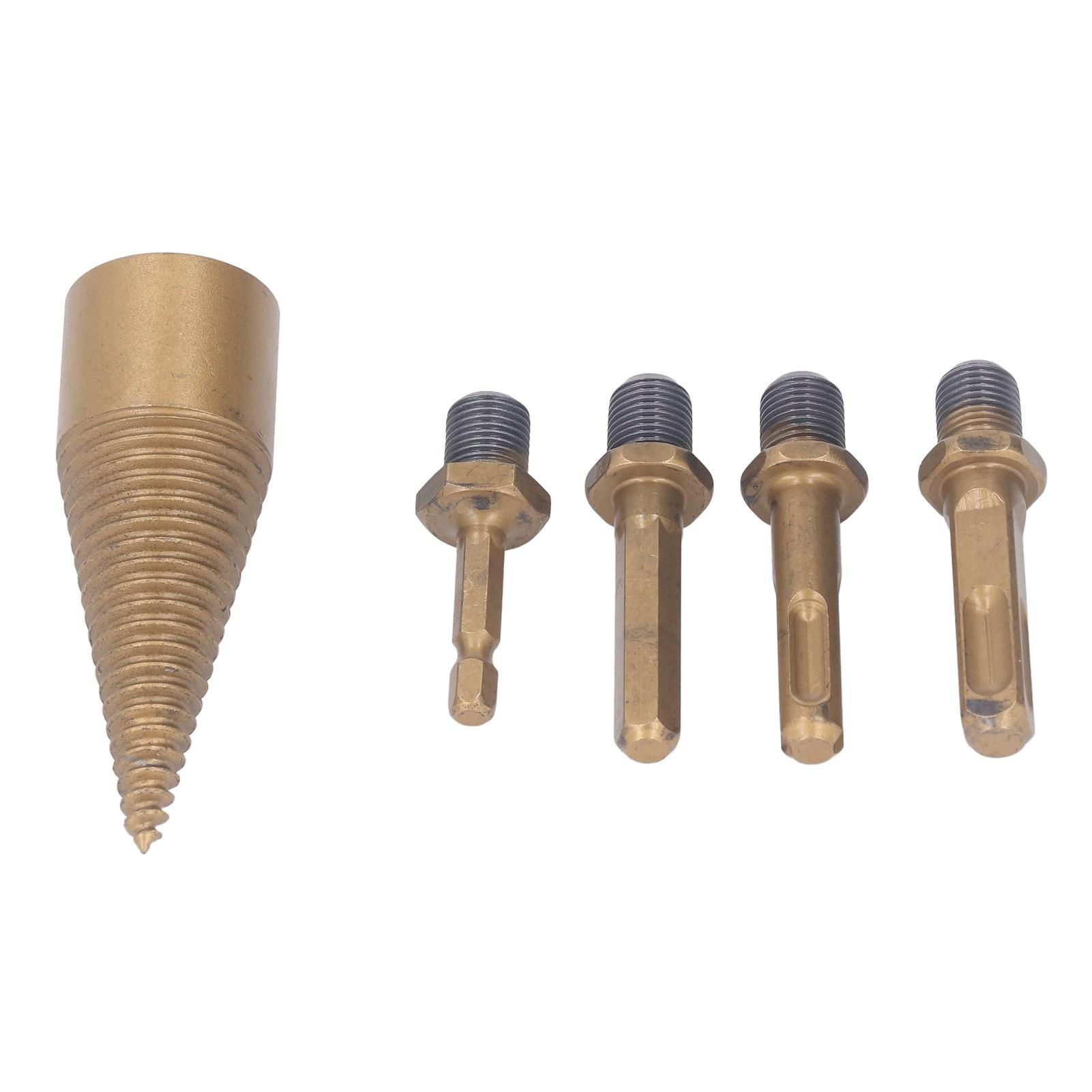 

5 шт. Сверло для дров 32 мм Раскалыватель бревен C45 Сталь Конусный инструмент для сверления с хвостовиками