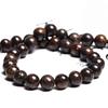 Bronzit Kaffee Messing Stein Natürliche Runde Perlen 15" Strang Glatte Lose Zwischenperlen 4/6/8/10/12mm für Schmuckherstellung DIY Armbänder Zubehör