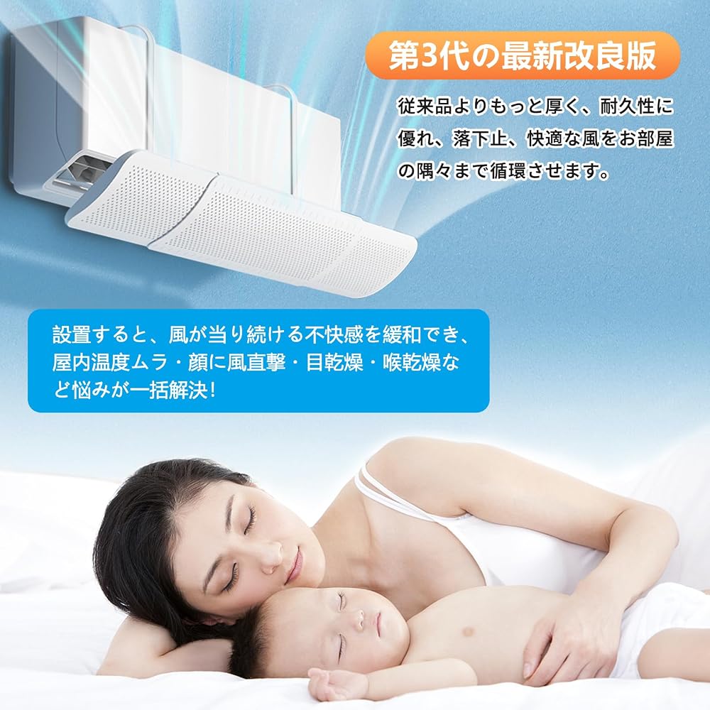 Tivcyi Air Conditioner Wind Deflector Adjustable 180° Wall-Mounted Anti-Draft Cover for Condenser Units