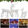 new Lighted Christmas Reindeer Water Resistant Light Up Decoration for Garden Outdoor Standing Elk Ornament Glowing Party Favors