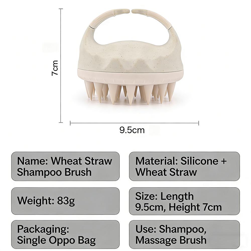 Shampoo Head Scalp Massage Brush Silicone Soft Skin Friendly Hair Washing Massager Comb SPA Massage Brush Beauty Hair Tool