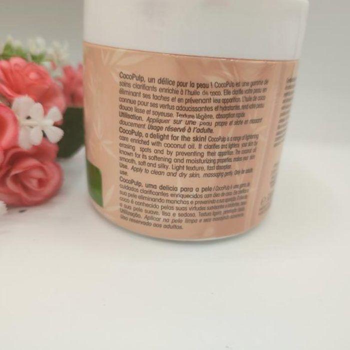 Crème Clarifiante - COCO PULP - Huile De Coco - Élimine Les Tâches - Peau Douce - Sans Parabène