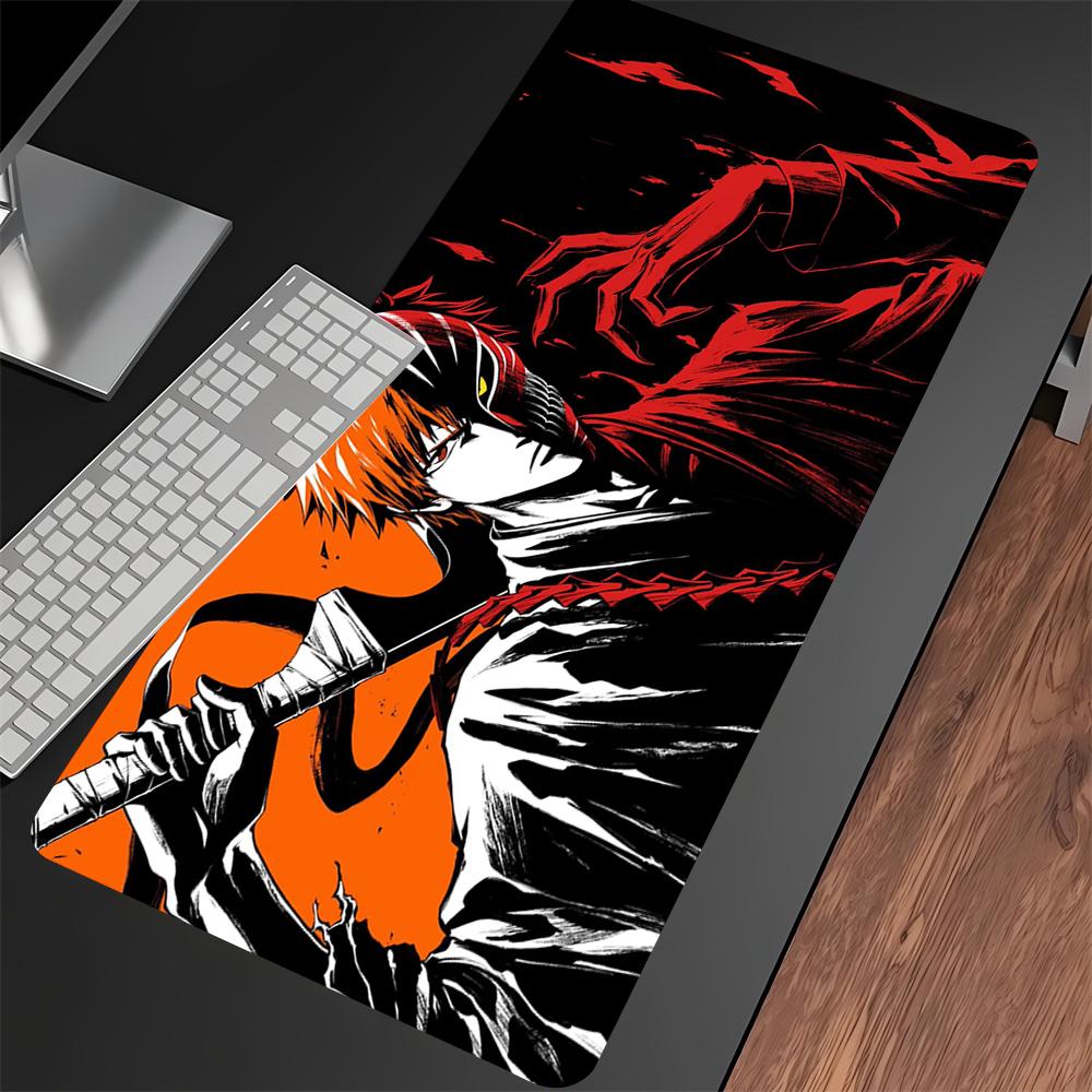 Anime BLEACH Large Mouse Pad Gamer Cabinet Pc Keyboard Computer Rubber Non-slip Desk Mat 900x400 Gaming Accessories Mousepad Xxl