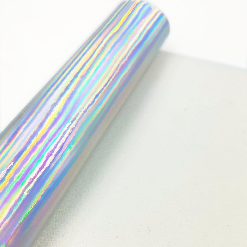 Hologram Iridescent Rainbow Mirrored Faux PU Leather Synthetic Laser Leatherette Fabric Craft Cloth DIY Bows Making Earring
