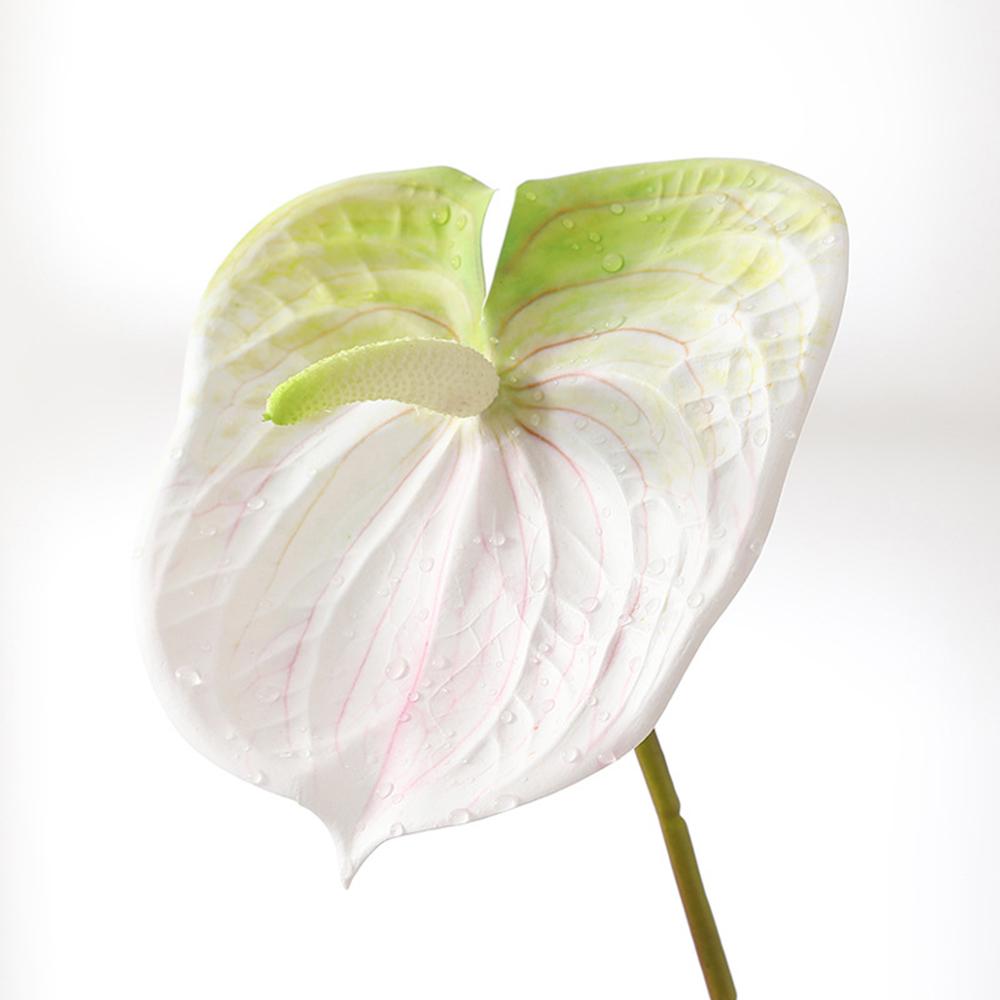 3D Printing Latex Artificial Anthurium Lily Flowers Permanent Flower Fake Flowers for Home Decoration Wedding Bridal Bouquet