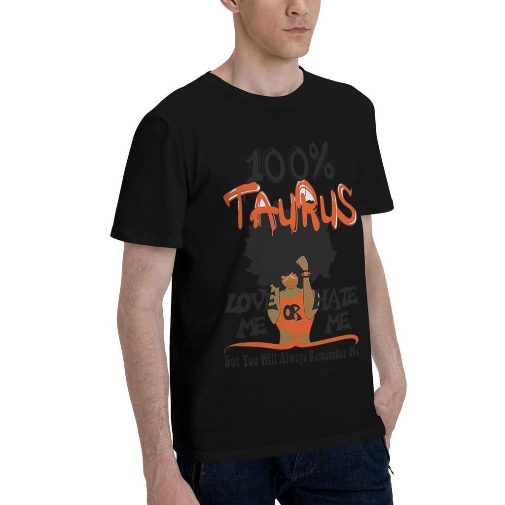 Taurus Zodiac Print 100 Cotton Casual Breathable Confortable Totoro Mens TShirts Funny Gift