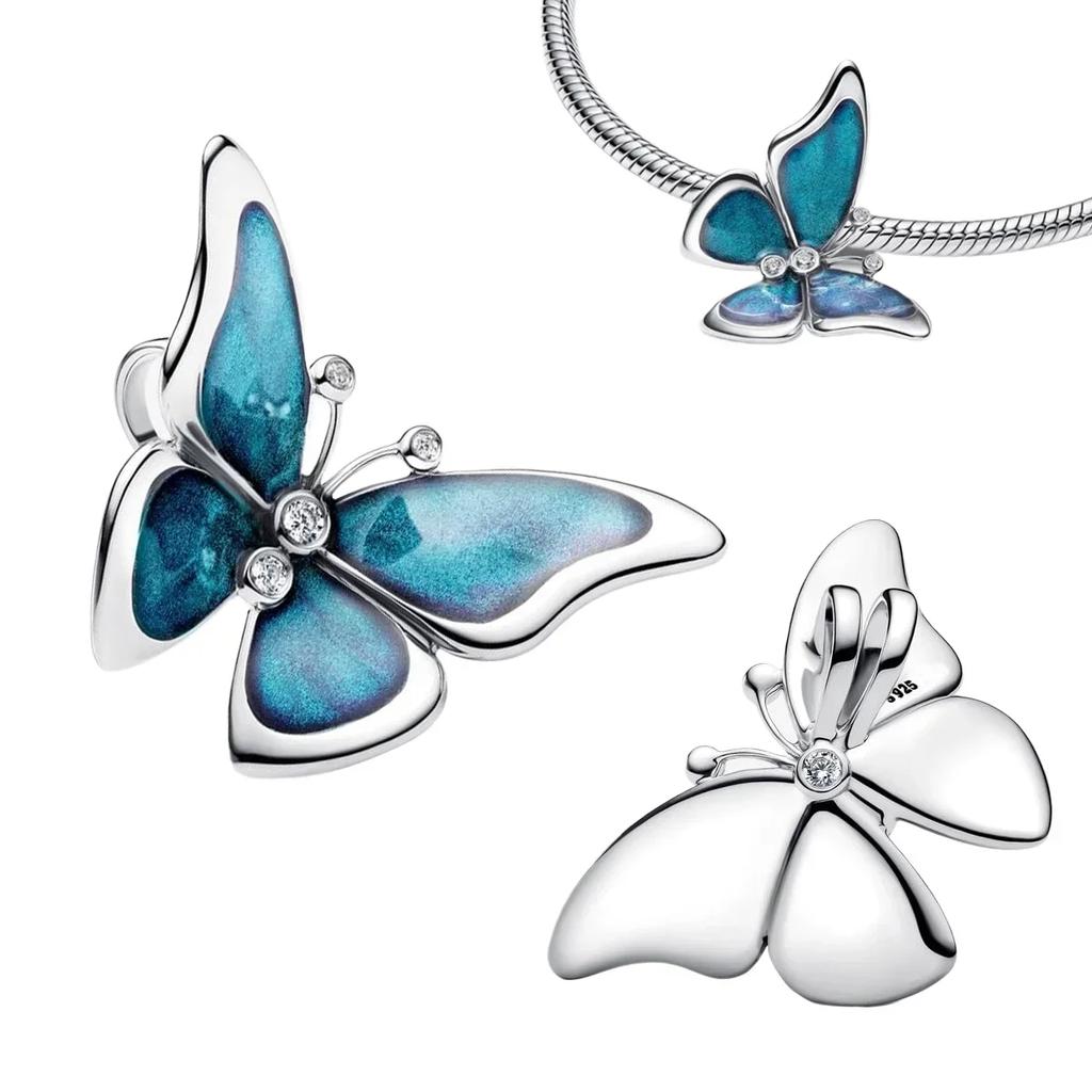 New Daisy Flower Spacer Charms Copper Pink Blossom Butterfly Heart Bird Beads For Necklace Diy Bracelet Jewellery