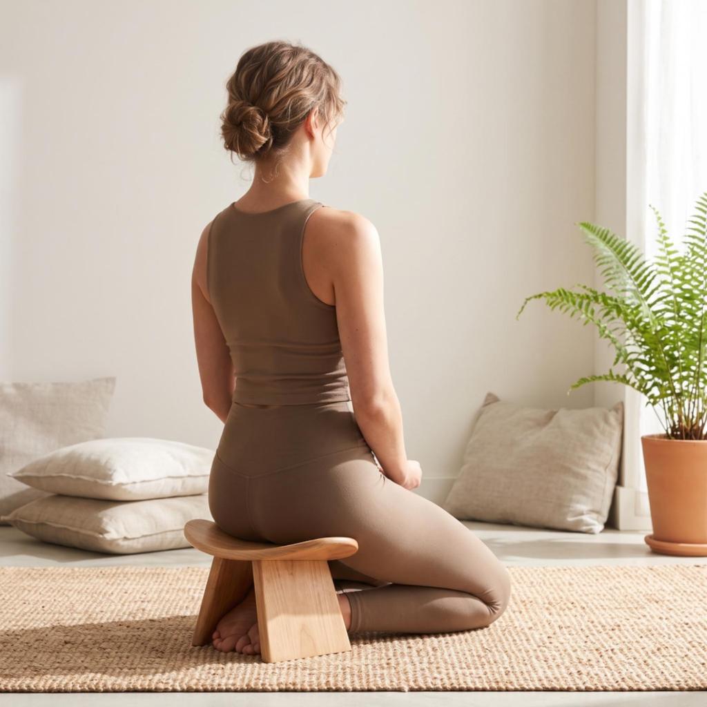 Stolička na mindfulness Kompaktní meditační lavice Přenosný nábytek