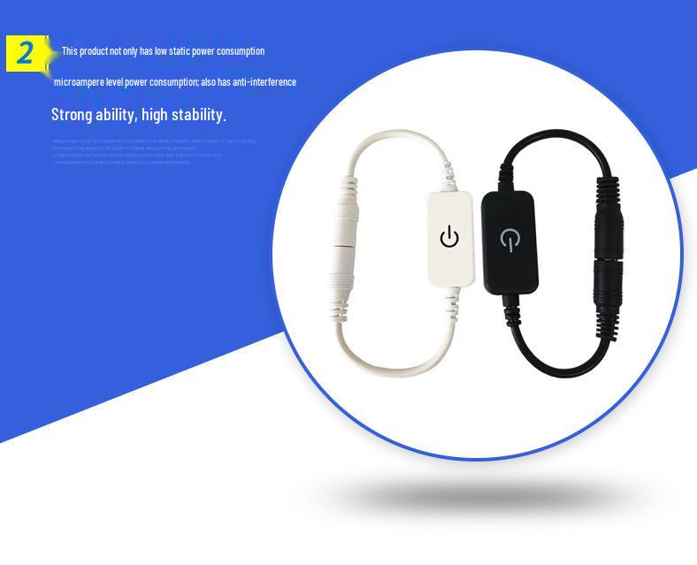 LED Touch Dimmer & Controller for Monochrome Light Strips