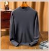 2025 Men's Winter Thickened Sweater: 48ct Fine-Spun, 400g Semi-High Collar, 100% Pure Wool