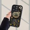 Bitcoin pattern phone case suitable for iPhone 17 16 15 14 13 12 11 Pro/ Max /Plus anti-fall and shockproof back cover