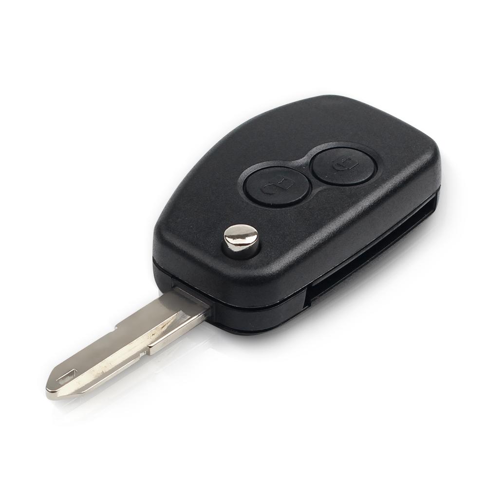 Modified Flip Car Key Shell 2 Buttons For Renault Duster Logan Fluence Clio Kangoo Sandero Espace Vac102/Ne72 Blade