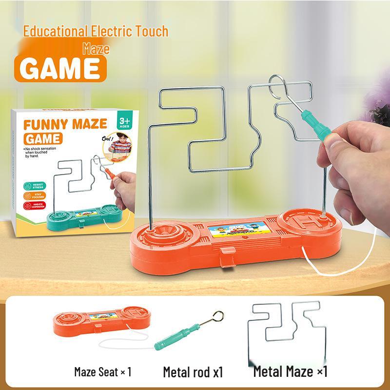 Electromagnetic Hot Wire Maze Educational Game for Hand-Eye Coordination and Concentration Training