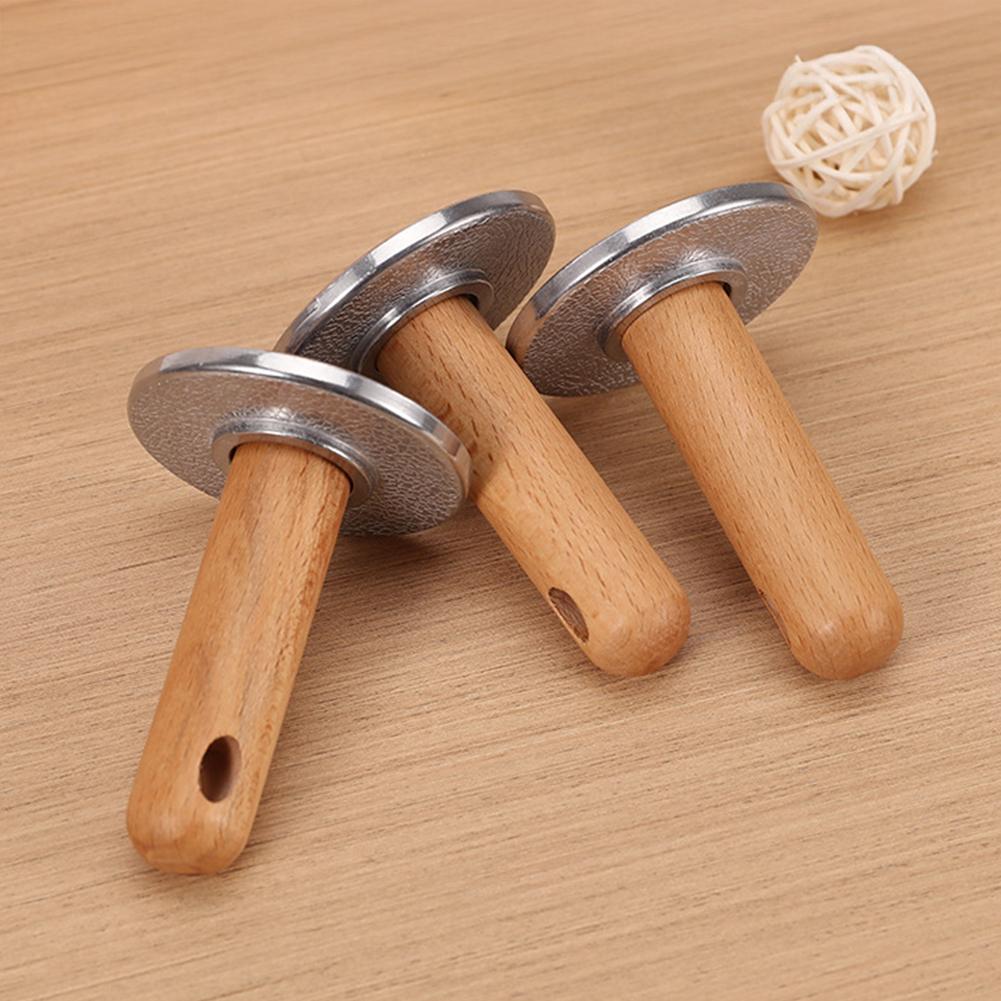 Metal Cookie Press Cutter Mold with Wooden Handle Cookie Stamper DIY Baking Tools for Cakes Pastries Decorating Supplies