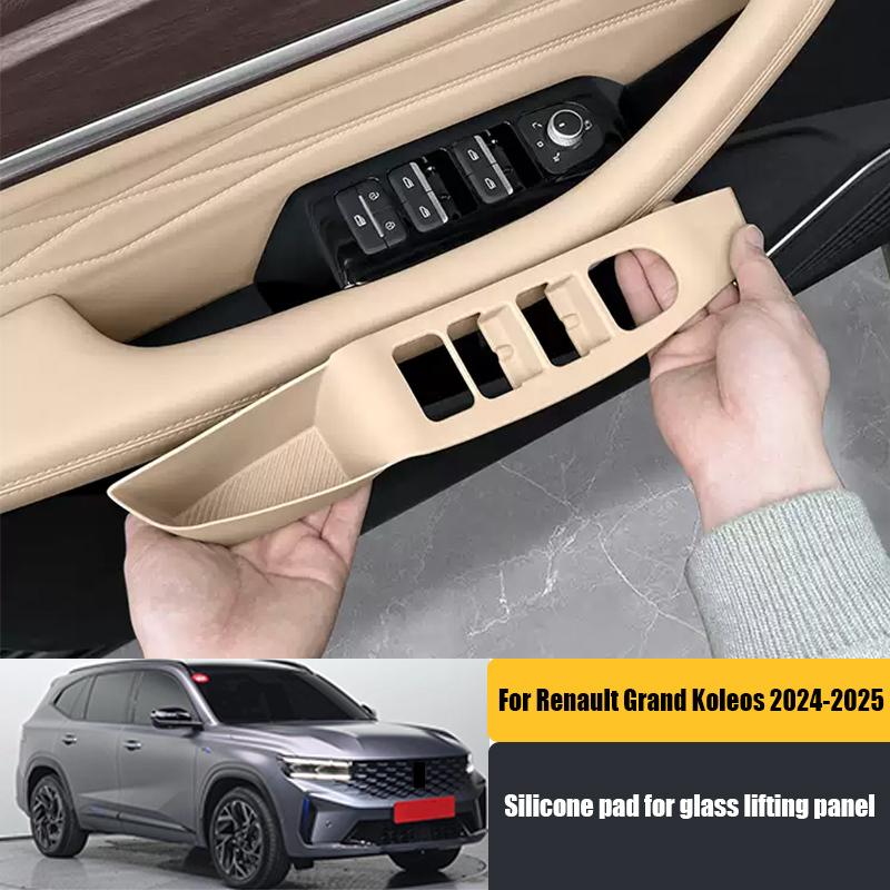 For Renault Grand Koleos 2024 2025 Silicone pad for car window glass lifting panel and interior protective components