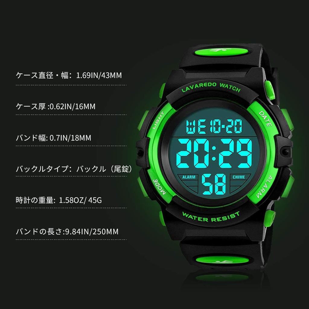 Armbanduhr Jungen Digitaluhr Jungen Sportuhr Outdoor Multifunktional 50m Wasserdicht Alarm Datum Tagesanzeige Dualzeit LED Analoganzeige Kinder