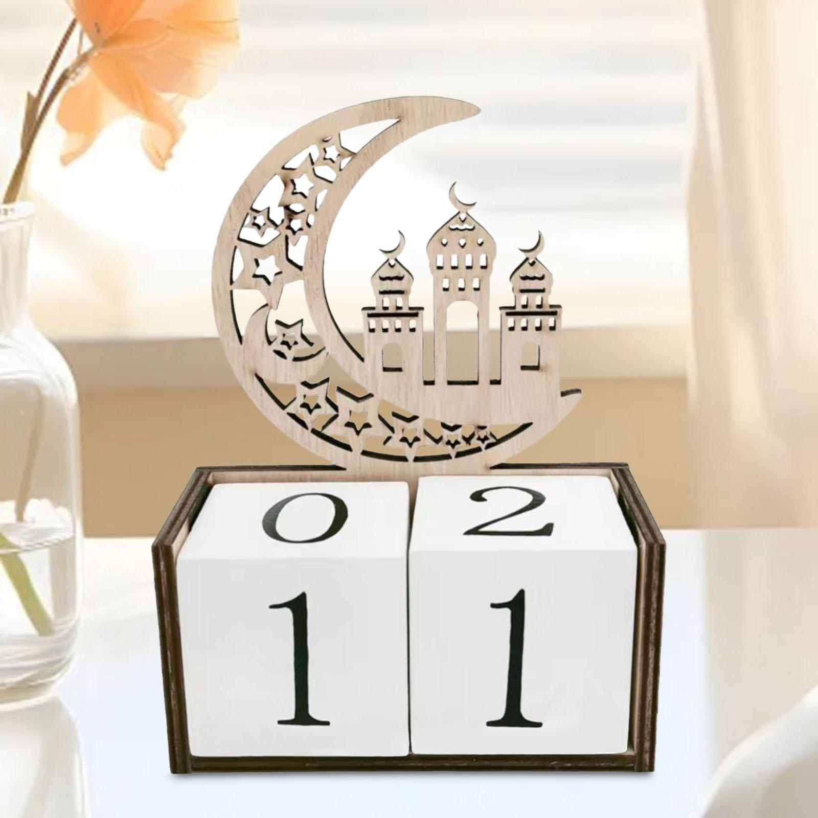 

Рамадан Адвент Календарь Декоративные Рамадан Подарочные принадлежности для вечеринок Ид Мубарак Украшение для офисного стола, домашней полки, спальни
