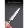 Mini Stainless Steel Sharp Blade Fixed Blade Knife Portable Pocket Keychain Unpacking Knife Camping Survival With Leather Case