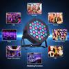 1/5/10PCS LED Colorful Dyeing Stage Lights 0.75W*36 Full Color Remote Control Lamp Wedding Par Performance Surface Light Flash