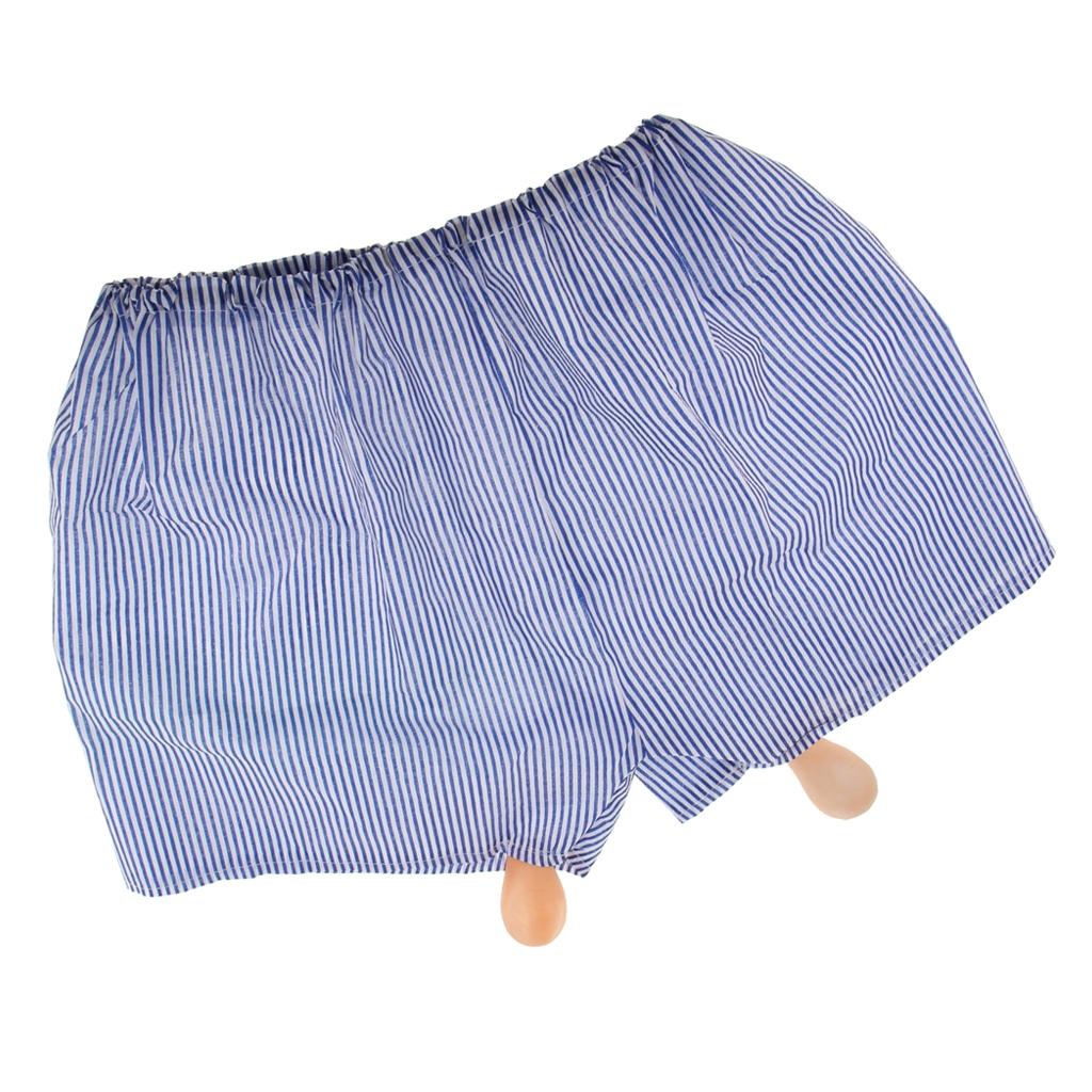 Unisex Sagging Boxer Striped Shorts Joke Stag Hen Night Costume Accessory