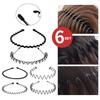 Draht-Haarband Unisex Leichtes Federdraht-Haarband 6er-Set