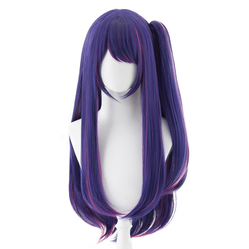 High-quality Ai Hoshino wig, anime-inspired, heat-resistant, perfect for parties, events, and costumes. Includes wig net. New