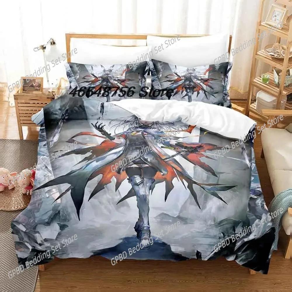 3d Printing Game Arknights Beding Set Bedrom Soft Modern Bedspreads Comefortable Children Kids Soft Duvet Cover Comfortable Quilt Cover And Pilowcase