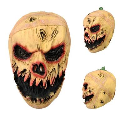 Hororová dýňová maska Kryt Halloweenská dekorace Strašidelná dýně Karnevalový kostým Rekvizity Párty Kostým Latexová maska