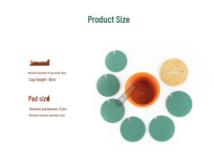 Creative DIY Cactus Coaster: Non-Slip Insulation Tea Mat & Multifunctional Desktop Ornament