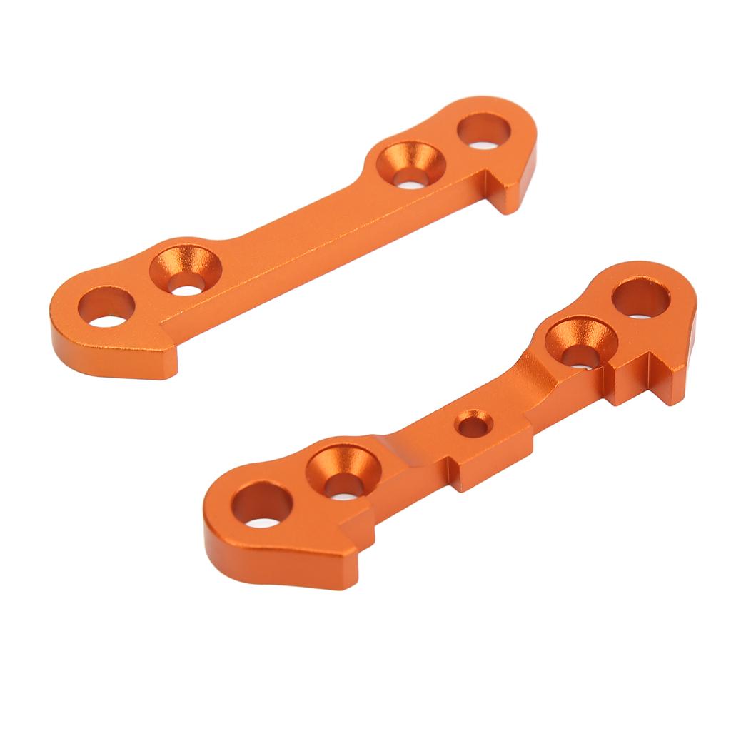 2 Pcs Metal Front Lower Arm Fixed Block Plate Connecting Plates Orange for ZD Racing 1/7 DBX07 EX 07 RC Car