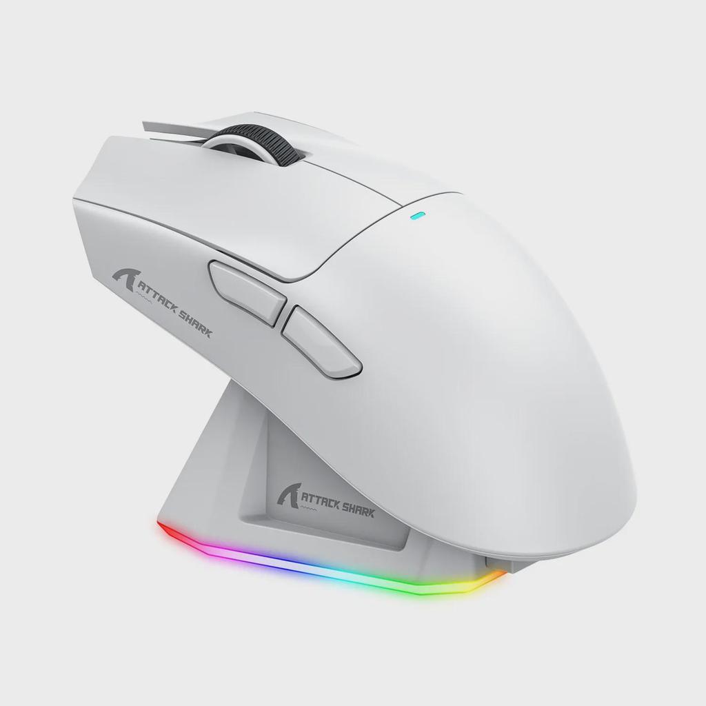 Attack Shark X11 Leichte RGB Gaming-Maus - Tri-Mode Wireless Bluetooth, PAW3311 Sensor, Wiederaufladbar.