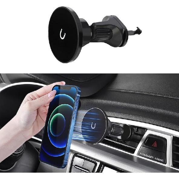 Topfit for Tesla Model 3 Y Monitor Phone Mount and Sunglasses case Fixed Clip Safety Car Cell Phone Holder Stand for Tesla Accessories Universal