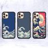 Japanese Waves PC+TPU Phone Case For IPhone 11 12 13 14 15 16 17 Plus Pro Max Cover