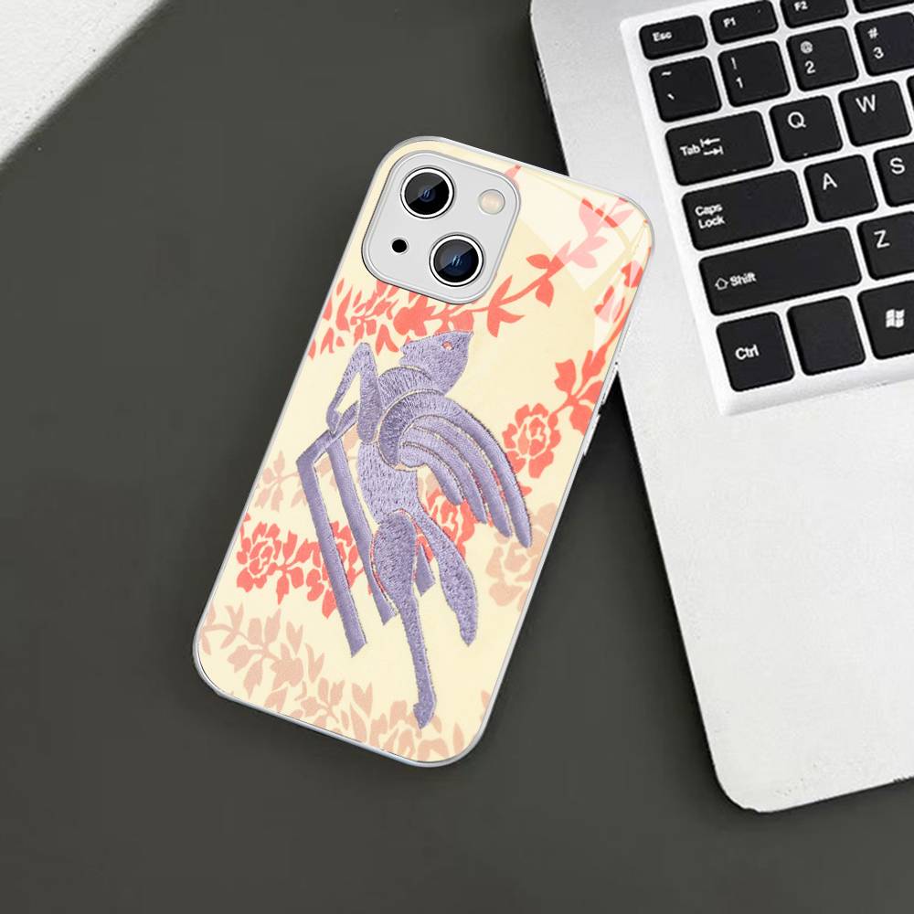 Luxuxy E-ETRO Logo Tempered Glass For Iphone 14 13 12 11 Pro Mini XS MAX 14Plus X XS XR Cover