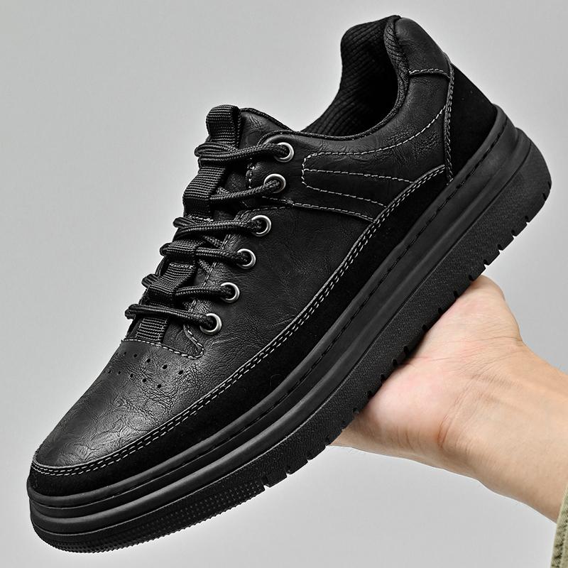 Fashion Leisure Walk Man School Footwear Fashion Brand Leather Vulcanize Shoes Trainers Hot Sale Casual Shoes Outdoor Men's Sneakers