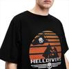 Férfi Női Helldivers 2 Szúrd le a zászlót Póló Ruházat Videójáték Pamut Póló Ruházat Vicces Póló Minden Évszakra