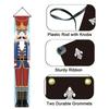 1 Pair, Nutcracker Christmas Decorations Outdoor Xmas Decoration - Life Size Soldier Model Nutcracker Banners For Front Door Porch Ga