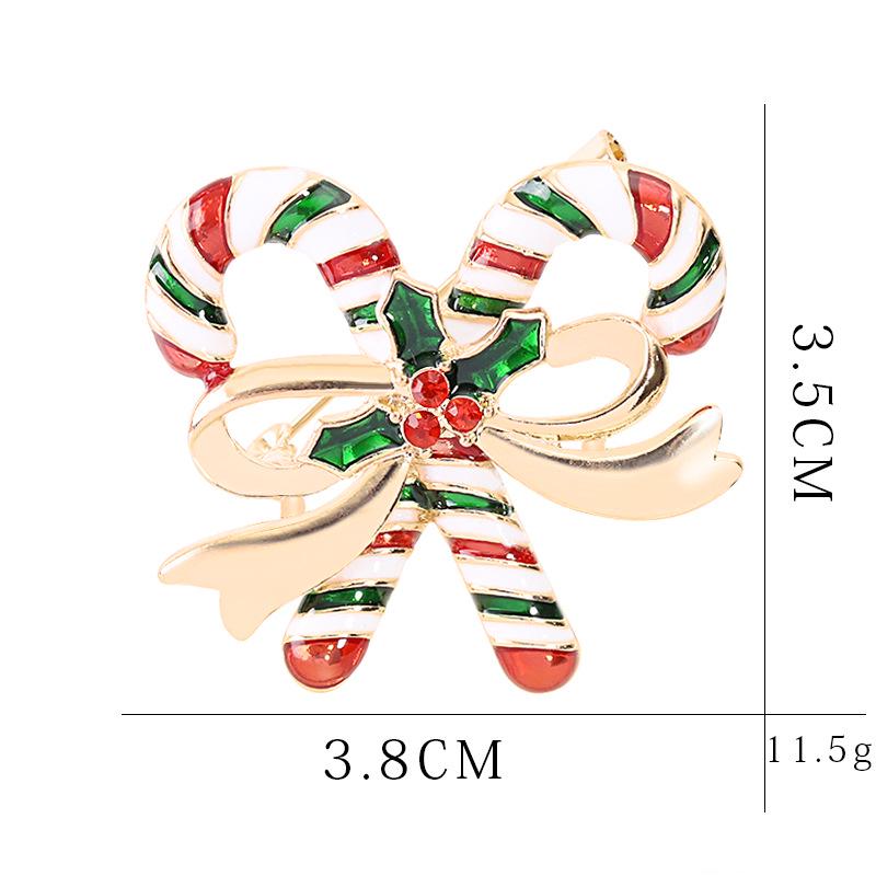 Versatile Cartoon Christmas Tree Brooch with Alloy & Diamonds for Halloween & Christmas