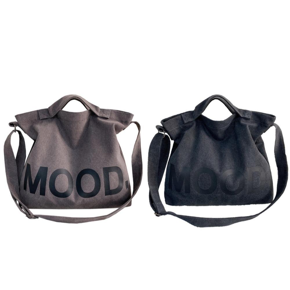 Ins Large Capacity Women Canvas Bag Letter Retro Crossbody Bag Handbags Adjustable Men's Shoulder Bag Men Women