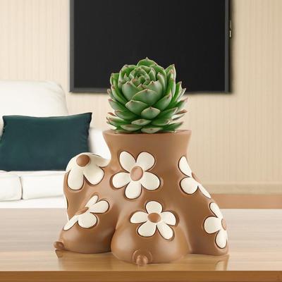 Artistic Body Planter Container for Gardening Creative Flower Holder Resin Pot