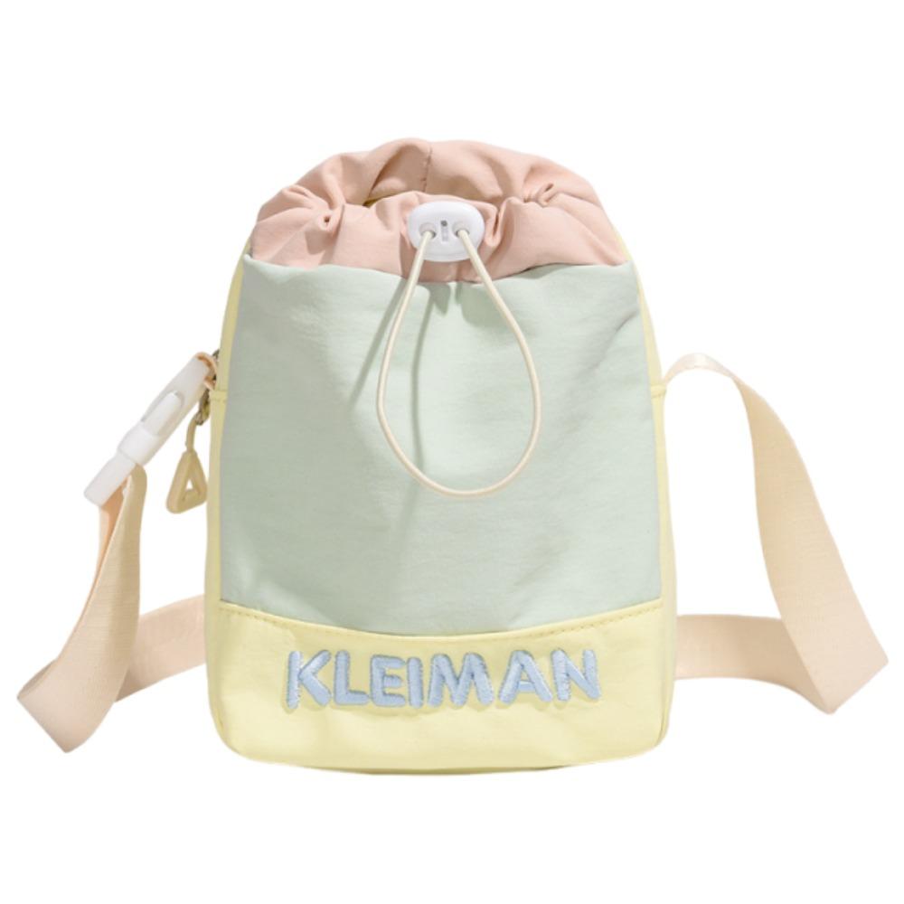 Dopamine Style Water Bottle Bag Waterproof Nylon Shoulder Bag Walking зелёный
