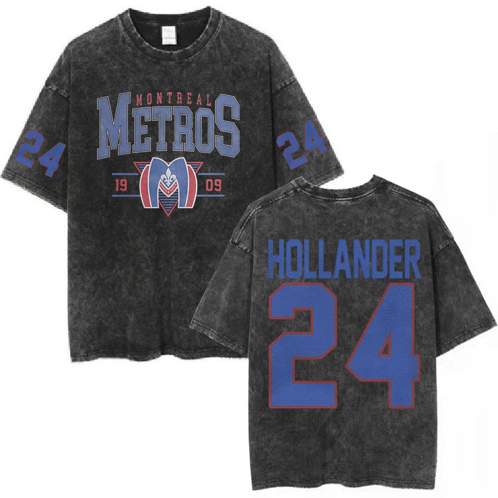 Heated Rivalry Shane Hollander Montreal Metros Washed Tshirts Mens Women Clothing Casual Oversized Short Sleeves T Shirts