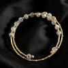 Crystal Moonstone Double-Layer Gold-Plated Bracelet - Elegant Fresh Style, Perfect for Best Friends