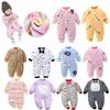 Warm Flannel Newborn Infant Romper Jumpsuit Cute And Cozy Baby Clothes Outfit